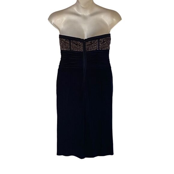 Jessica Simpson Black Lace Detail Bodice Strapless Cocktail Mini Dress Sz 14 NWT - Picture 12 of 15